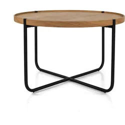 Studio Zondag - Licht Coffee Table Ø 60 cm, Eiche / schwarz
