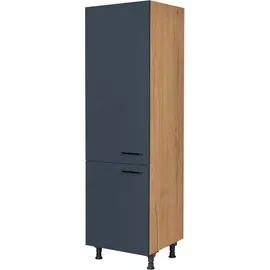 Nobilia Kühlumbauschrank Easytouch 60 x 58,3 x 216,6 cm Blau