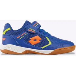 Hallenschuh LOTTO, Gr. 35, blau, fr.orange, Synthetik, sportlich, Schuhe
