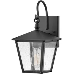 Huntersfield Kleine Wandlaterne mit 1 Licht, Schwarz