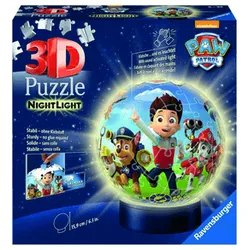Puzzle - Nachtlicht Paw Patrol - Ravensburger 3D Puzzle-Ball - 74 Teile