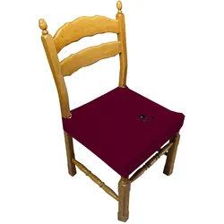 WellHome Stuhlhusse Fleckenabweisend für Sitzfläche 35-50 cm in Bordeauxrot