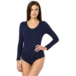 Damen Langarm Body BD900 - Dunkelblau - XL