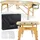 Habys Sofia Massageliege Mobile Massagetisch Kosmetikliege 2 Zonen, Tragebares höhenverstellbar inkl. Kopfstütze × Armlehnen, 213 cm, - Beige