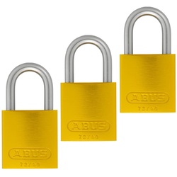 3x Abus Vorhangschloss Aluminium grün 72LL/40 vs Bügelschloss Gravur geeignet