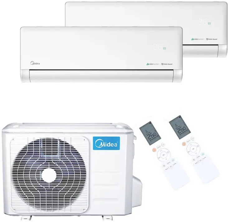 Midea Klimaanlage Solstice Multisplit Set 2,6 + 3,5 kW - Weiß