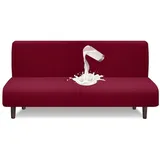 luxuskollektion Futon Abdeckung Armlose Wasserdicht Anti Rutsch Stretch Weinrot