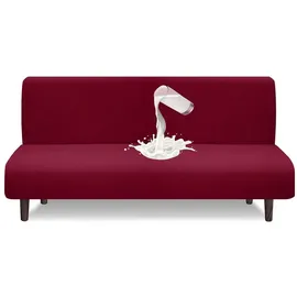 luxuskollektion Futon Abdeckung Armlose Wasserdicht Anti Rutsch Stretch Weinrot