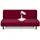 luxuskollektion Futon Abdeckung Armlose Wasserdicht Anti Rutsch Stretch Weinrot