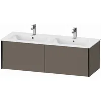 Duravit XViu Waschtisch-Unterschrank XV40290B290 128x48x40cm, 2 Auszüge, wandhängend, schwarz