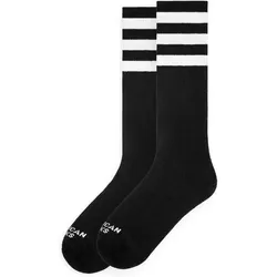 Socken Back in Black - Knee High - American Socks SCHWARZ|WEISS Einheitsgröße