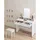 VASAGLE Boxxx Schminktisch, Weiß, Holzwerkstoff, 2 Schublade(n) Schubladen, rechteckig, Wange, 100x140x40 cm, Schlafzimmer, Schminktische