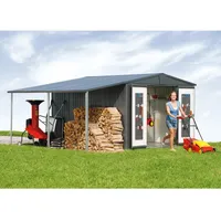 Biohort Seitendach zu Europa Gr. 4/5 150 x 228 cm Grau