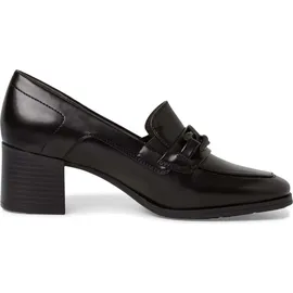 Jana Damen Trotteur mit Blockabsatz Vegan, Schwarz 39 EU