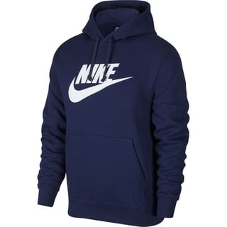 Nike Sportswear Club Fleece Kapuzenpullover, Blau/Weiß (Midnight Navy/Midnight Navy/White), M