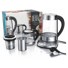 Arendo 1,7 l Edelstahl Silber