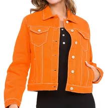 Cipo & Baxx Jeansjacke in Orange | Gr.: M