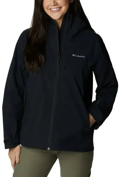 COLUMBIA Damen Jacke Omni TechTM Ampli DryTM Shell, Black, S