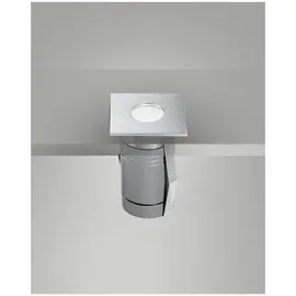 Fabas Luce Boden-Einbauleuchte Edelstahl 5,5 x 5,5 cm 3 W 3000 K 152 lm IP67