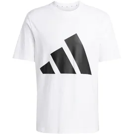 adidas Essentials Big Logo Kurzarm-T-Shirt White / Black L