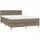 vidaXL Boxspringbett 140 x 200 cm Taupe