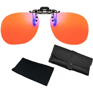 XFSRG Clip On Gaming Brille Blaulichtfilter Computer Gaming Brille für Gamer Esport Enthusiasten Schutz vor Augenbelastung Blaulichtblockierende Technologie (A)