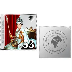 International Silver Stamps „Queen Elizabeth II. - Ein Leben für die Krone“
