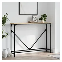 VidaXL Konsolentisch Sonoma-Eiche 102x22,5x75 cm Holzwerkstoff