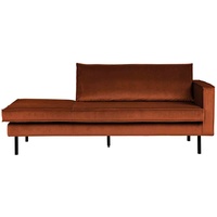 Recamiere Rodeo Daybed Samt, rechts Rost