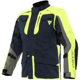 Dainese Alligator Tex Motorrad Textiljacke - Dunkelblau/Neon-Gelb/Grau - 48