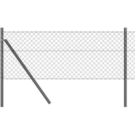 vidaXL Zaunpfosten 25 x 90 cm Grau/Stahl