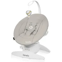 lionelo - Babywippe mit Melodie IRIS 4xAA Sandbeige - Weiß/Beige