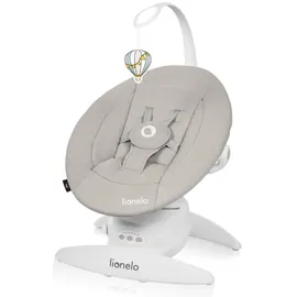 lionelo - Babywippe mit Melodie IRIS 4xAA Sandbeige - Weiß/Beige