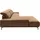 Musterring Wohnlandschaft MUSTERRING "MR 2490 Ecksofa mit erstklassigem Sitzkomfort, Long-Life-Leder", braun (fango, b), B:342cm T:207cm, Sofas, Wohnlandschaft, Bronze-Fuß, Sitzhöhe 48cm, wahlweise mit Funktionen, Maße 342 x 207 cm
