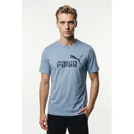 Puma ESS CAMO TEE blau XL
