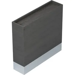 Bistro Raumteiler | L:H 120 x 153 cm | Wenge/Schwarz | Bistro Raumtrenner, Gastro Raumteiler, Gastro Trennwand