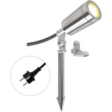 EVN Lichttechnik Gartenspot Metall mit Bewegungsmelder IP44