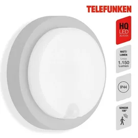 Telefunken LED Außenwandleuchte Dortmund 17 cm silber