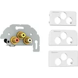 Kindermann Konnect Design Click Video/Audio 3x RCA 0,5 m Weiß