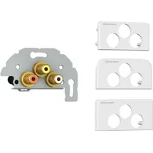Kindermann Konnect Design Click Video/Audio 3x RCA 0,5 m Weiß