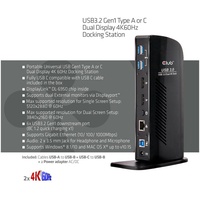 Club 3D USB C 3.2 Gen1 Universal Triple 4K Charging Dock, USB-C 3.0 [Buchse] (CSV-1562)