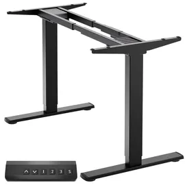 ONKRON Steh-Sitz Schreibtisch Gestell CDF222E 100 kg 120 x 75 cm