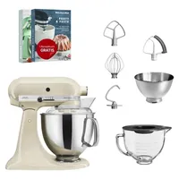 KitchenAid Artisan 5KSM175 Crème Glasset mit Glasschüssel