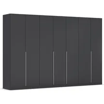 Rauch Drehtürenschrank »Kleiderschrank Schrank Garderobe AGORDO TOPSELLER Schlafzimmer«, (in zwei Griff-Farben mit Dekor- oder Hochglanzfront), durchdachte Innenausstattung, in 6 Breiten und 2 Höhen MADE IN GERMANY, grau