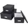 Bigso Box of Sweden Aufbewahrungsbox INGE 3-tlg. dunkelgrau