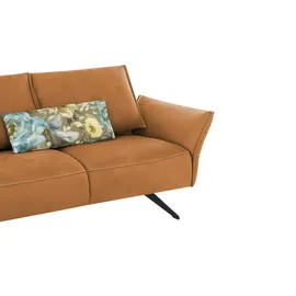 KOINOR Sofa Leder 2-Sitzer Gelb