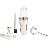 Rosenstein & Söhne Boston Cocktailshaker Set 0,5 l 6-tlg.