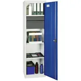 stumpf metall Stumpf Werkzeug- und Materialschrank Serie 3000 lichtgrau / enzianblau + 1 Schublade 100 mm + 1 Schublade 200 mm + 3 Auszugsböden - 3005774