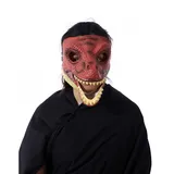 XBHNISDH Dinosaurier Maske Dino Maske Beweglicher Kiefer Velociraptor Dino Maske Tier Masken Latex Dinosaurier Kopf Maske für Halloween Kostüme Party (C1)