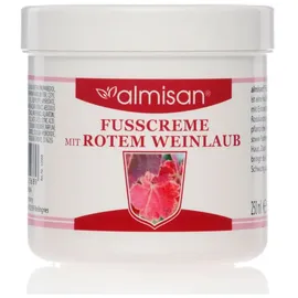 almisan Fusscreme mit rotem Weinlaub